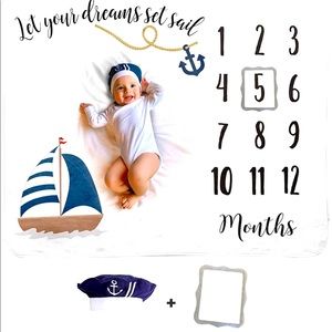 Baby Monthly Milestone Blanket